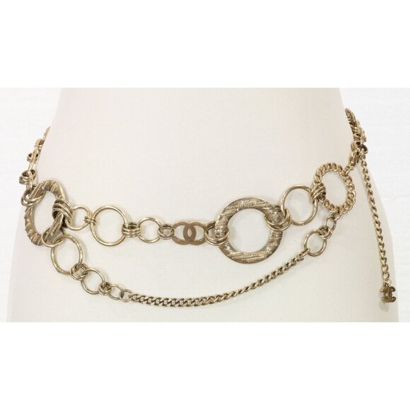 RUNWAY CHANEL 2006 COLLECTION CC METAL RHINESTONE CHAIN BELT/NECKLACE - Picture 3 of 13